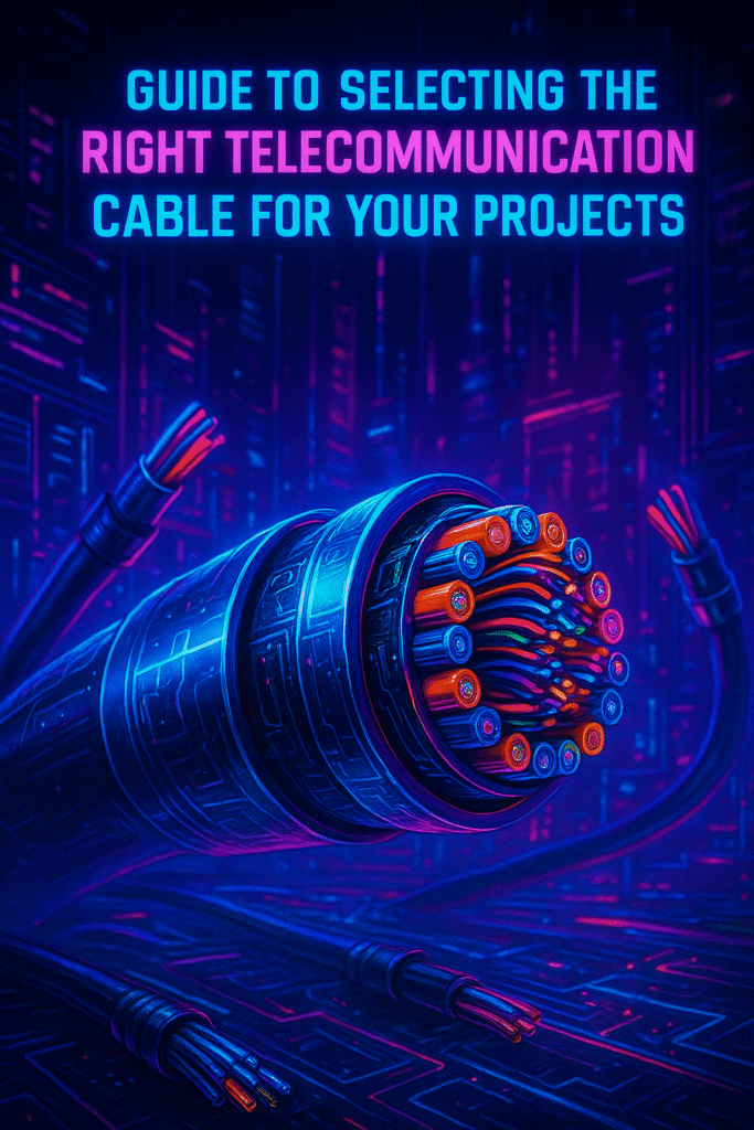 راهنمای انتخاب کابل مخابراتی مناسب برای پروژههای شما راهنمای انتخاب کابل مخابراتی مناسب برای پروژههای شما