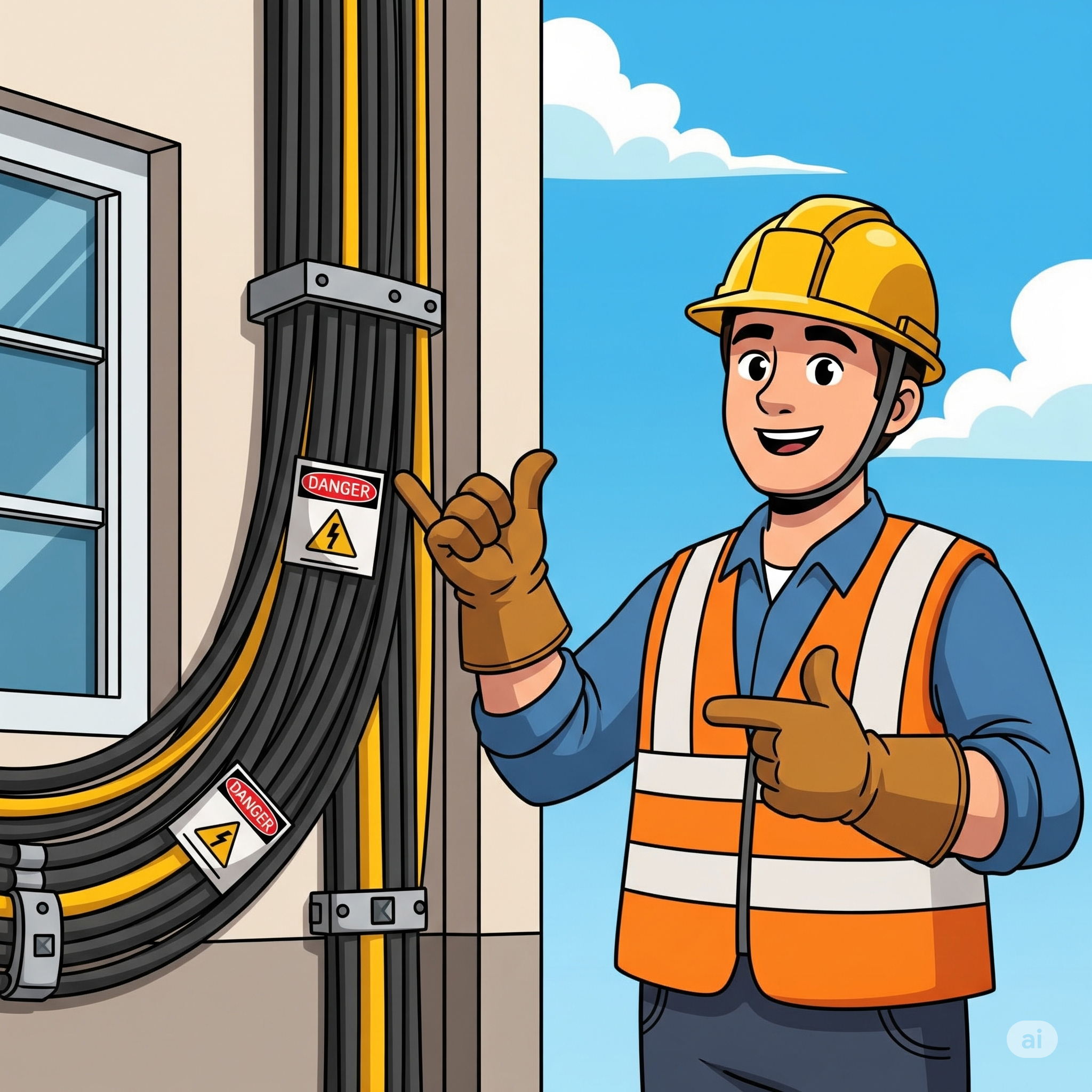 نکات ایمنی در نصب کابل برق ساختمان | راهنمای کامل