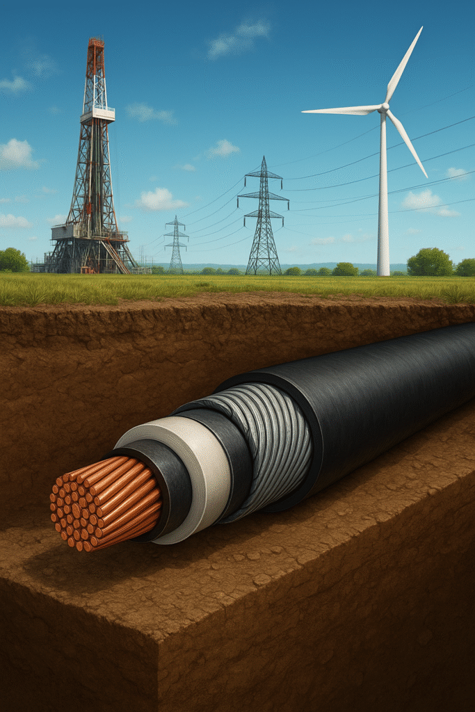 کاربرد کابل فشار قوی در صنایع بزرگ و شبکههای برق کاربرد کابل فشار قوی در صنایع بزرگ و شبکههای برق