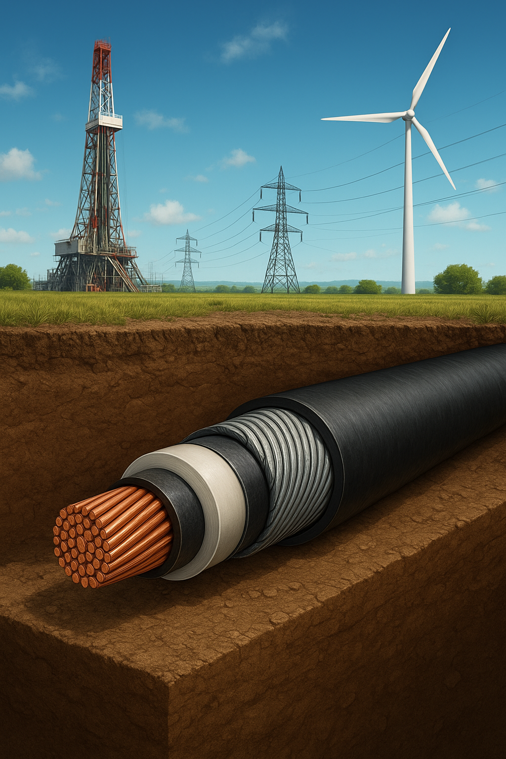 کاربرد کابل فشار قوی در صنایع بزرگ و شبکههای برق کاربرد کابل فشار قوی در صنایع بزرگ و شبکههای برق